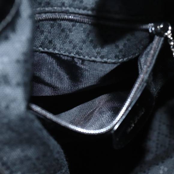 GUCCI Bamboo Hand Bag Nylon 2way Black 001 2684 1657 Auth 74809 - Picture 12 of 17